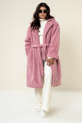kris Teddy Coat Pink