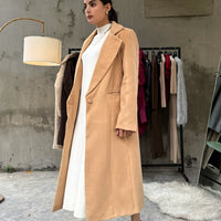 Levante Long Coat Camel