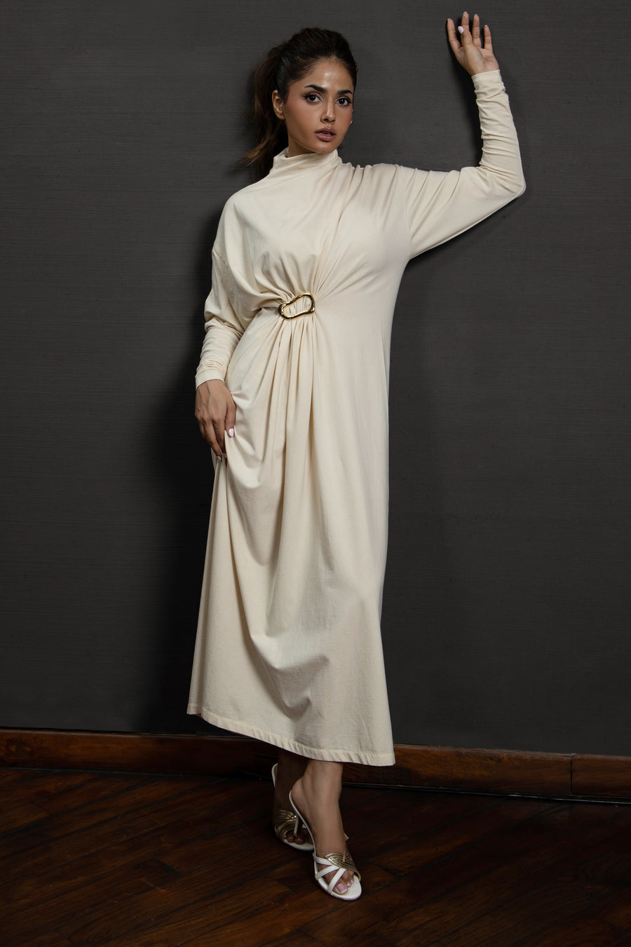 Kimora Long dress Cream