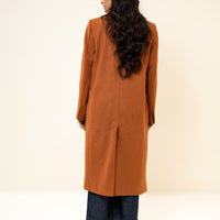 Amelie Long Coat Rust