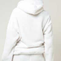 Cozy Bear Hoodie White