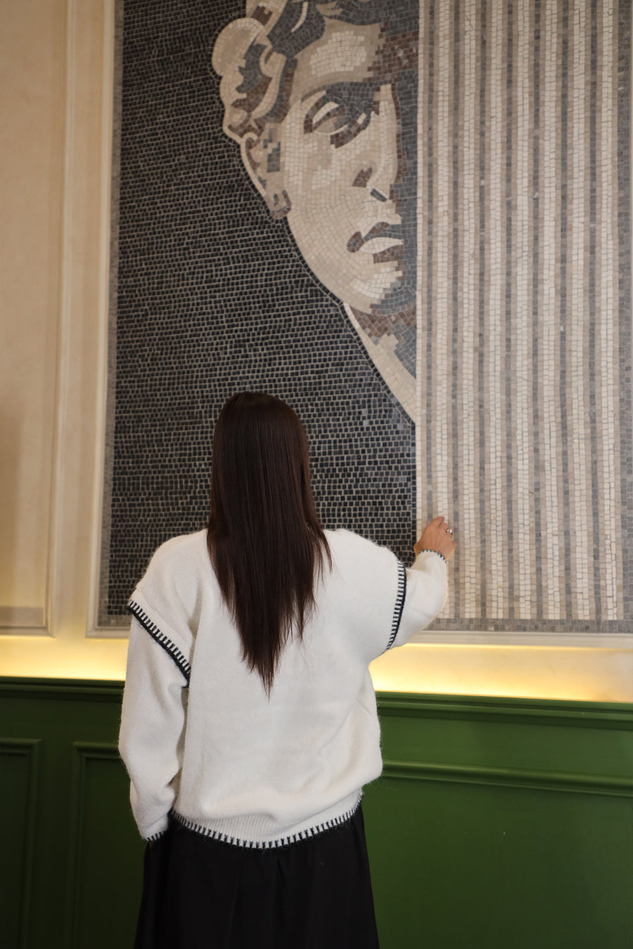 Highlander Oversized Sweater Pure White