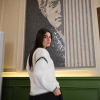 Highlander Oversized Sweater Pure White