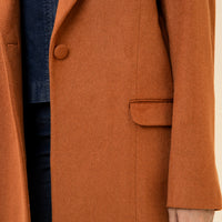 Amelie Long Coat Rust