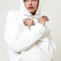 Cozy Bear Hoodie White