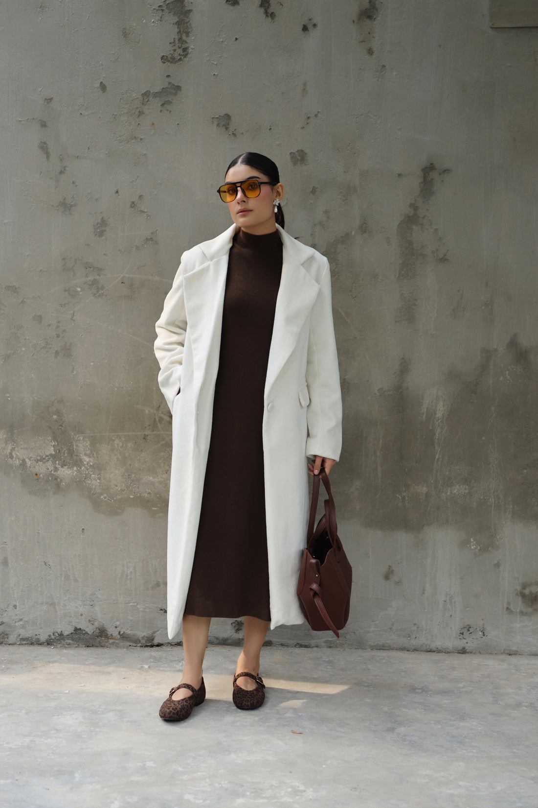Levante Long Coat White