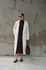 Levante Long Coat White