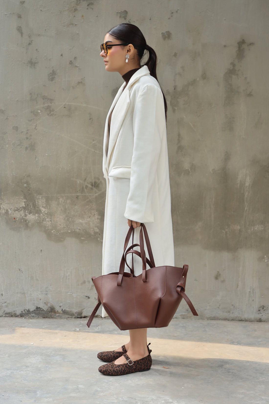 Levante Long Coat White