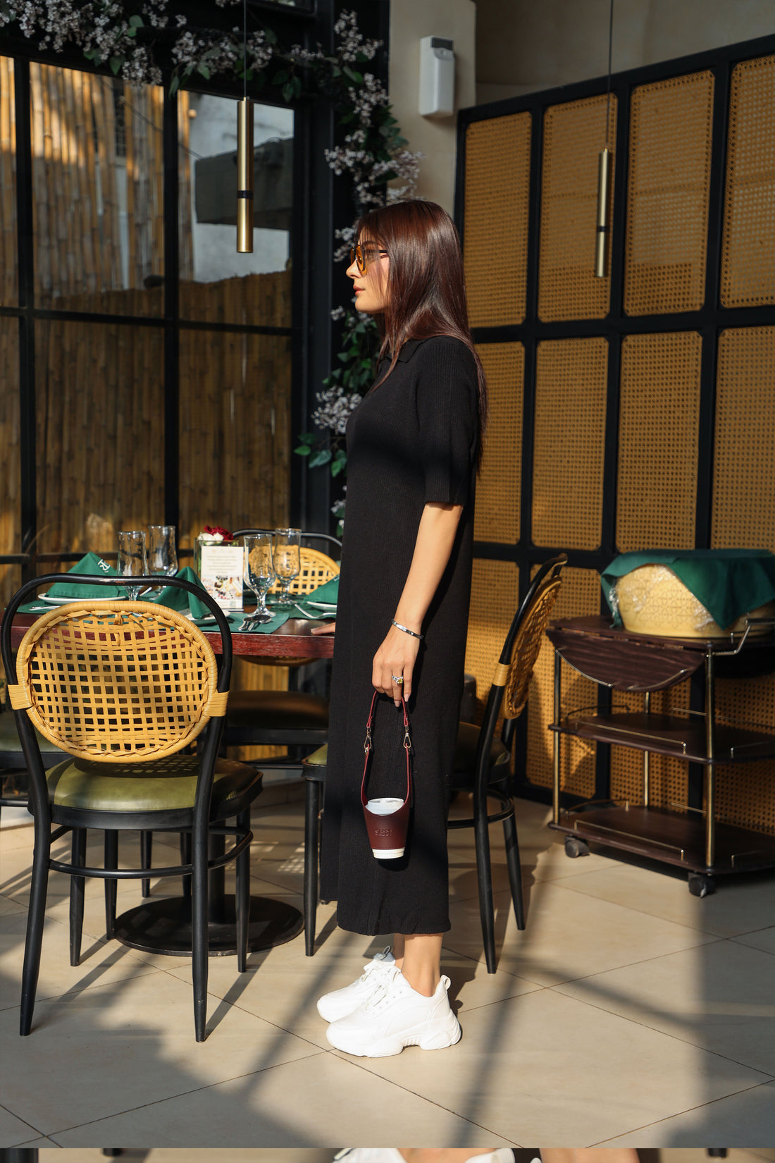 Rowan Sweater Dress Black