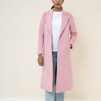 Chloe long coat pink