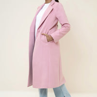 Chloe long coat pink