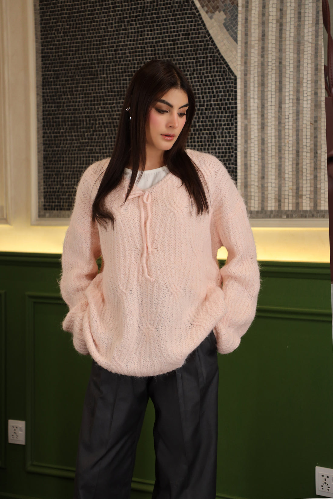 Primrose Oversized Sweater Pink