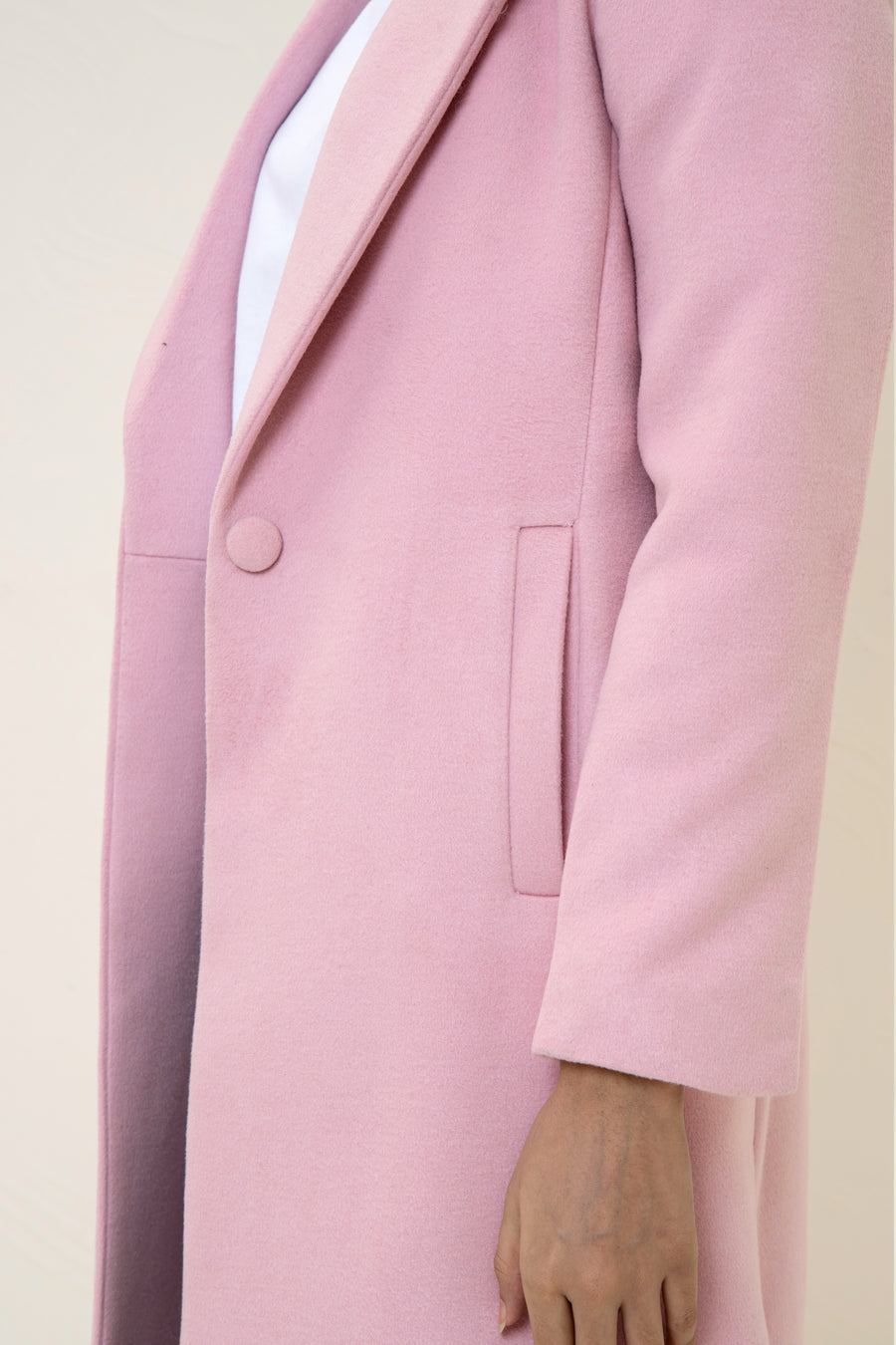 Chloe long coat pink