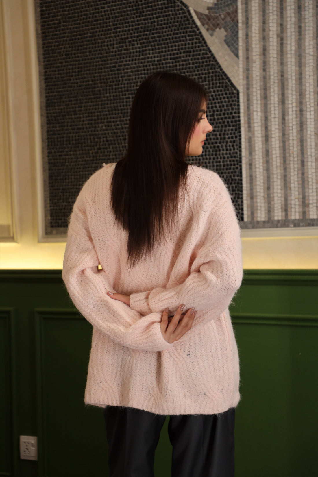 Primrose Oversized Sweater Pink