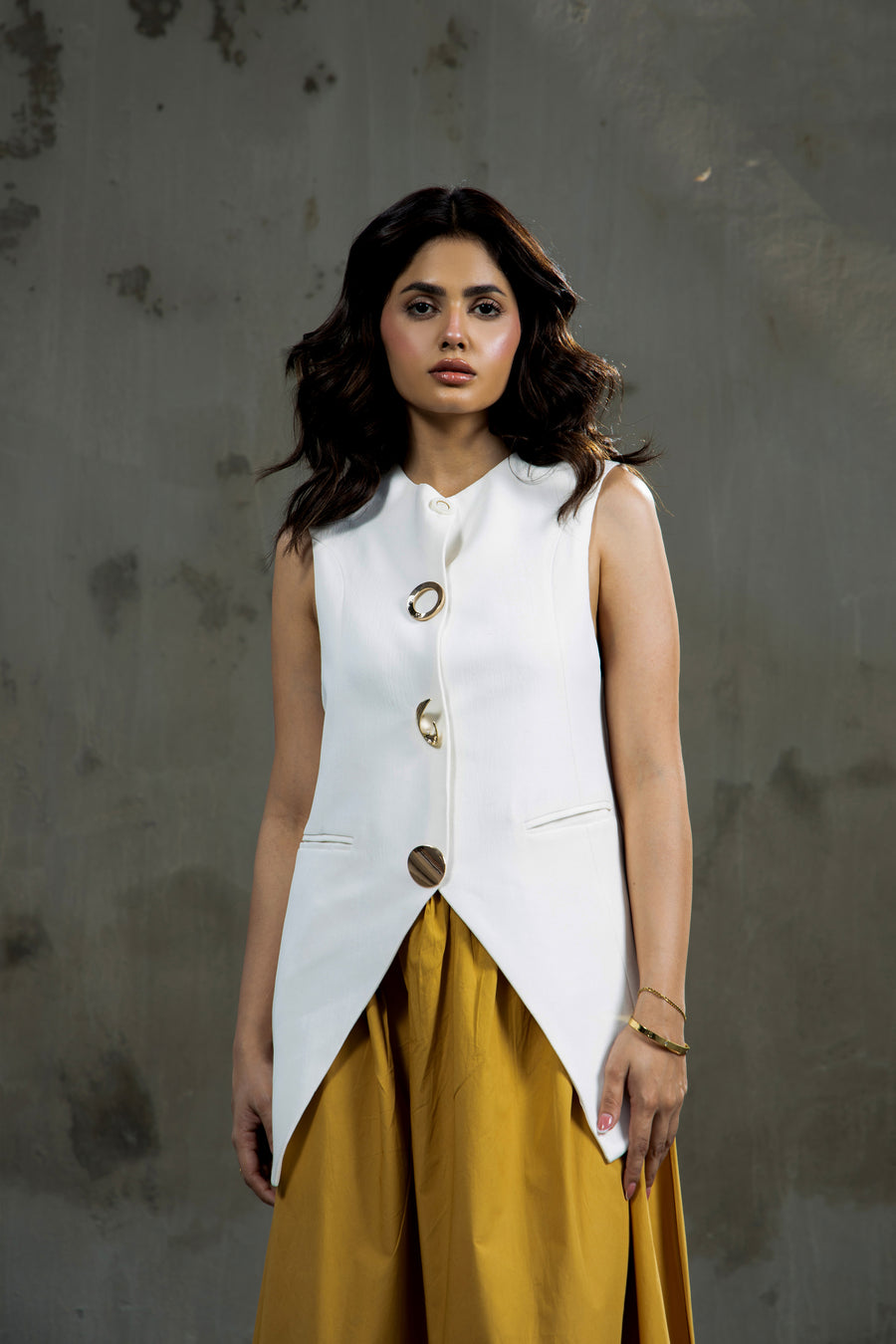 CEO of Sassy White Waist coat