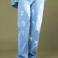 Shabby chic Denim pants