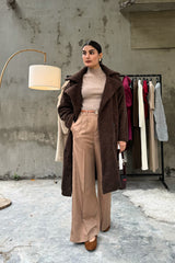 Vienna Teddy Coat Chocolate Brown