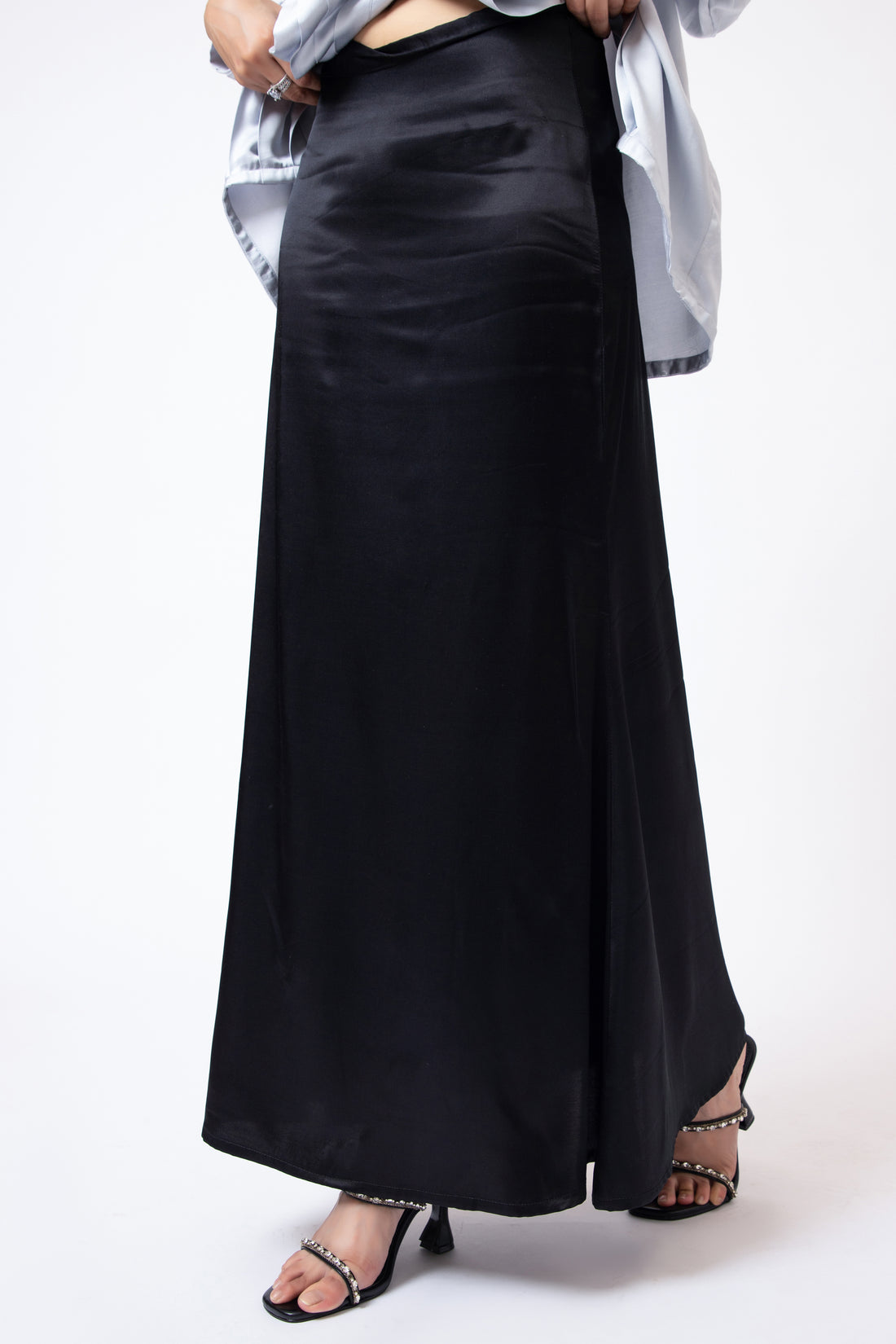 Venice Silk Skirt Black (5 days Delivery)