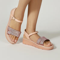 Arizona Platform Sandals Powder Pink