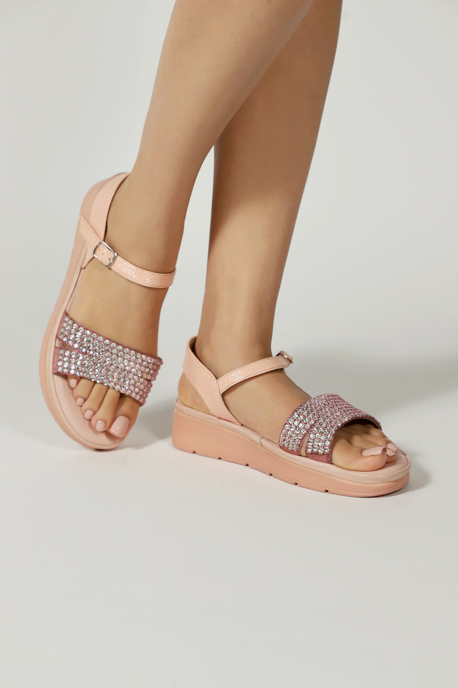 Arizona Platform Sandals Powder Pink