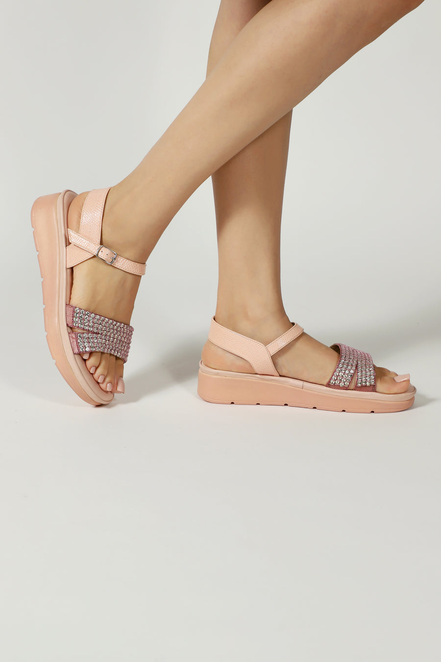 Arizona Platform Sandals Powder Pink