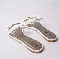 Milano Glass Slipper White