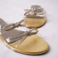Milano Glass Slipper Gold