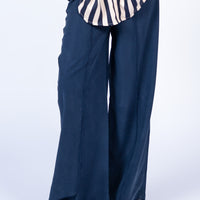 Seoul wide leg Pants Blue (5 days Delivery)