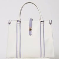 Tokyo Tote Bag White n Lilac