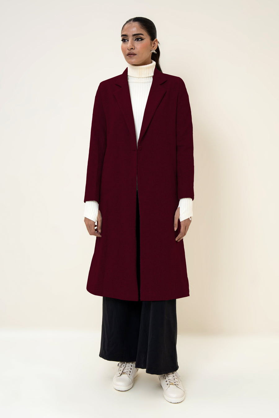 Chloe long coat Cherry