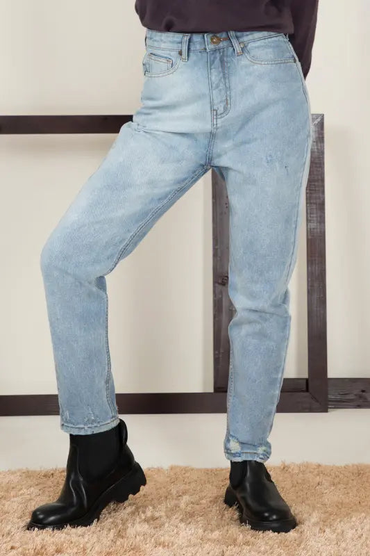 Clara Slim Fit  High Waisted Jeans Denim Blue