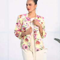 Poppy Blazer pastel yellow