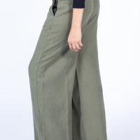 Seoul wide leg Pants Green (5 days Delivery)