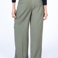 Seoul wide leg Pants Green (5 days Delivery)