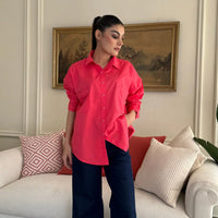 Rihana Button Down Shirt pink