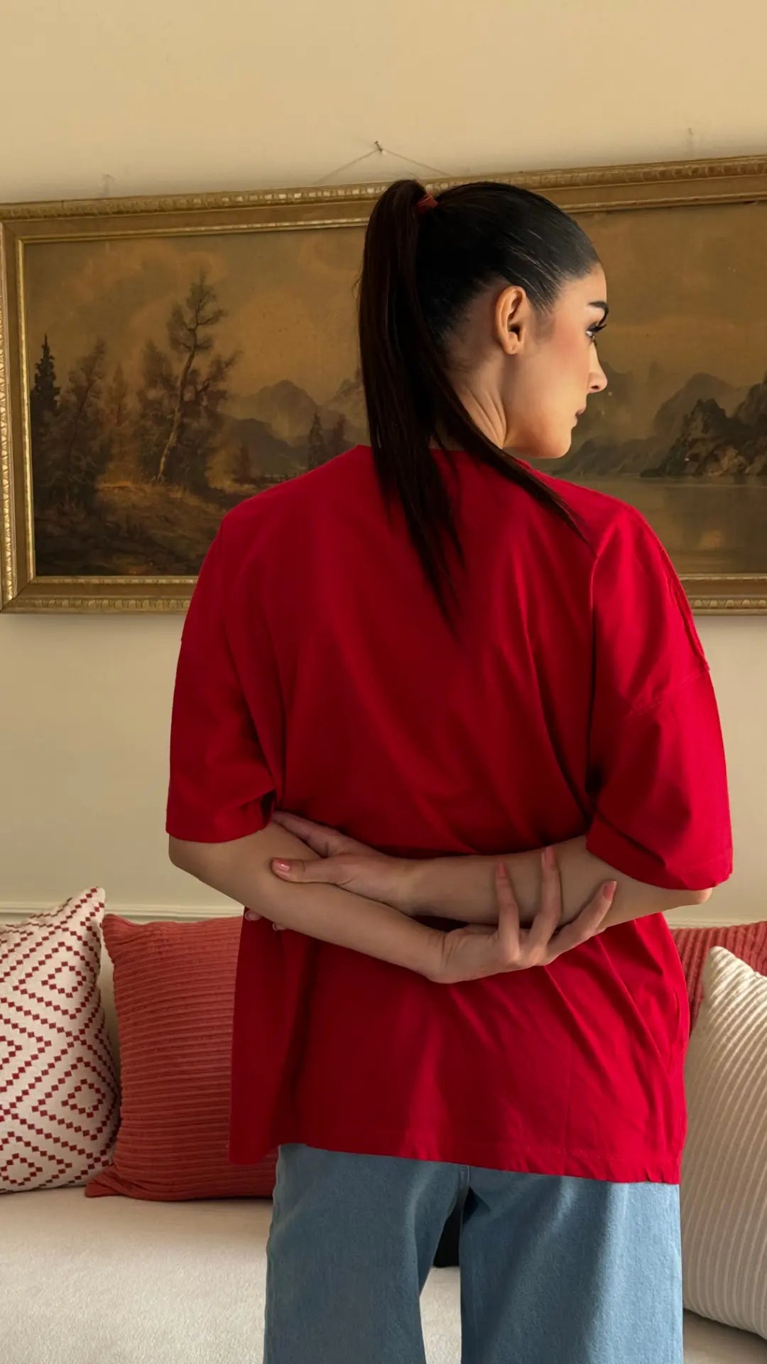 Mexico over sized Tee Red