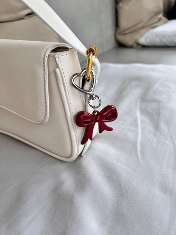 Ribboned Up cherry keychain
