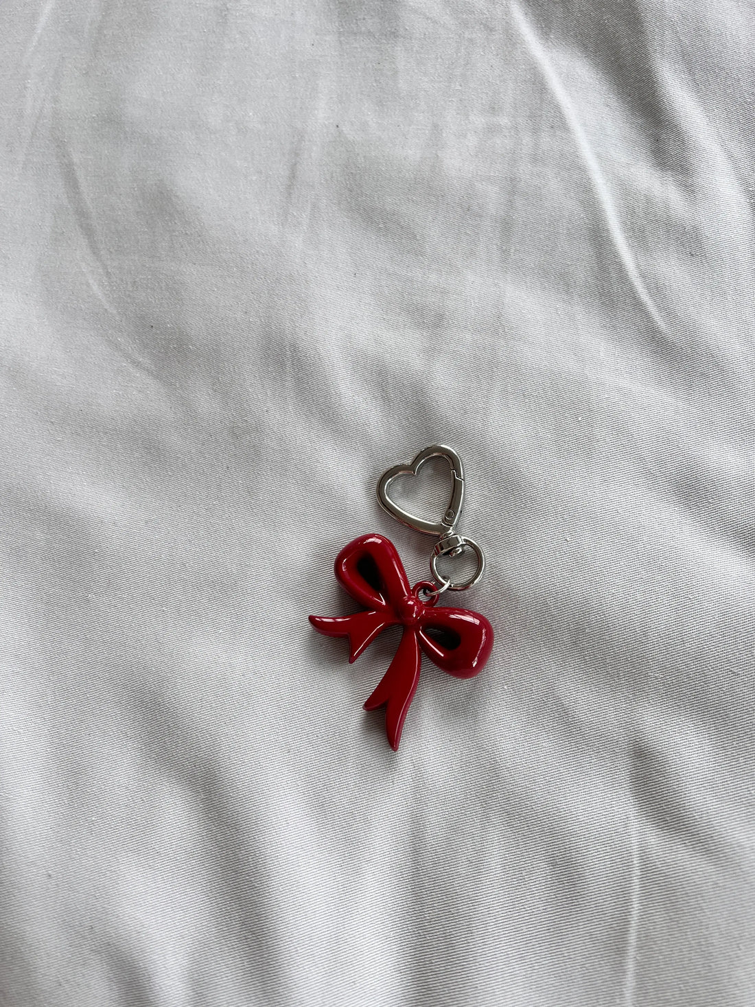 Ribboned Up cherry keychain