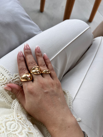 CosmicWrap Adjustabale  Ring Set Golden