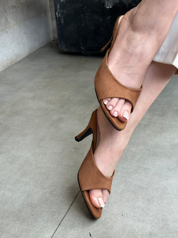 Jackie High  Heel Tan