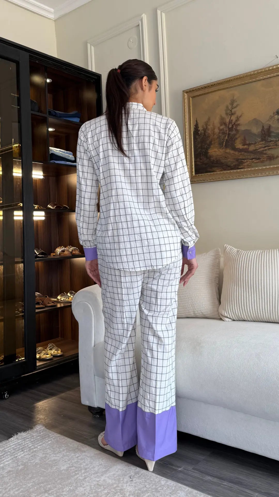 Color Pop Check Set Lilac