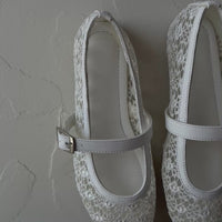Garnet Mary Janes White