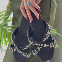 Christina Crystal Flat black