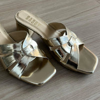 Tribute Heels Dull Gold