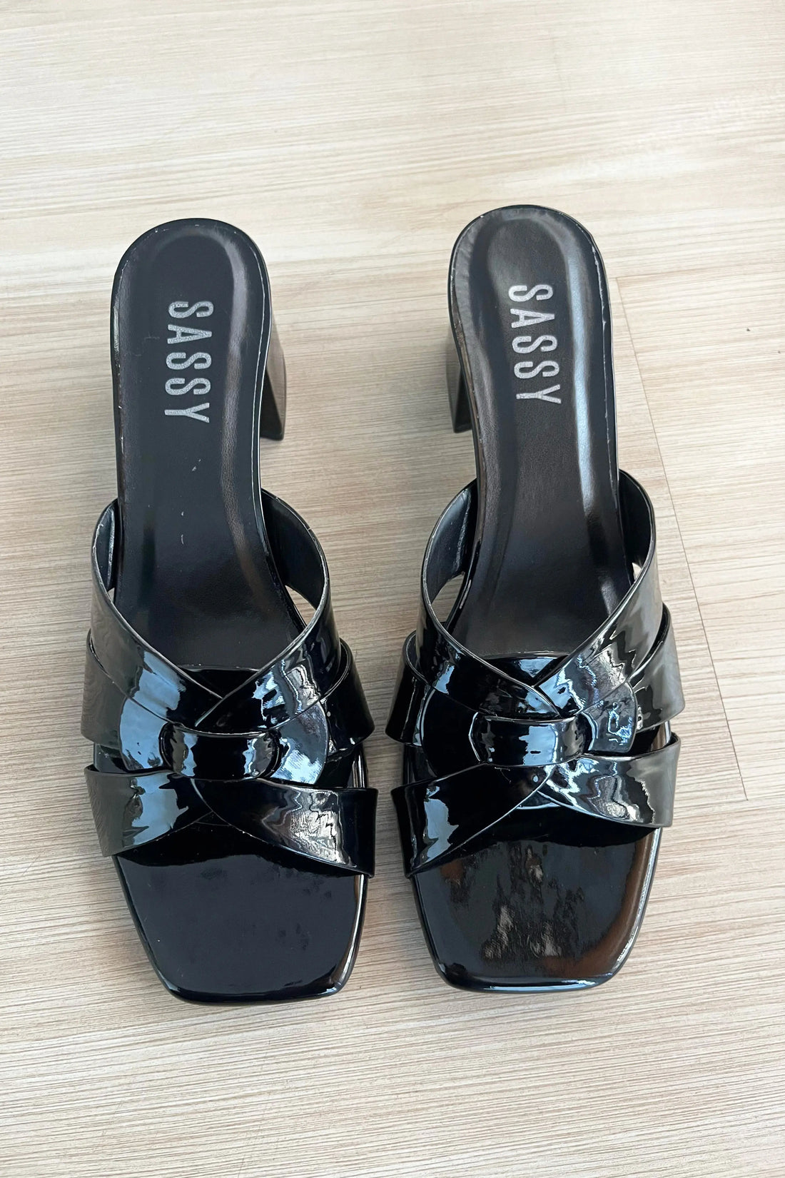 Tribute Heels patent Black