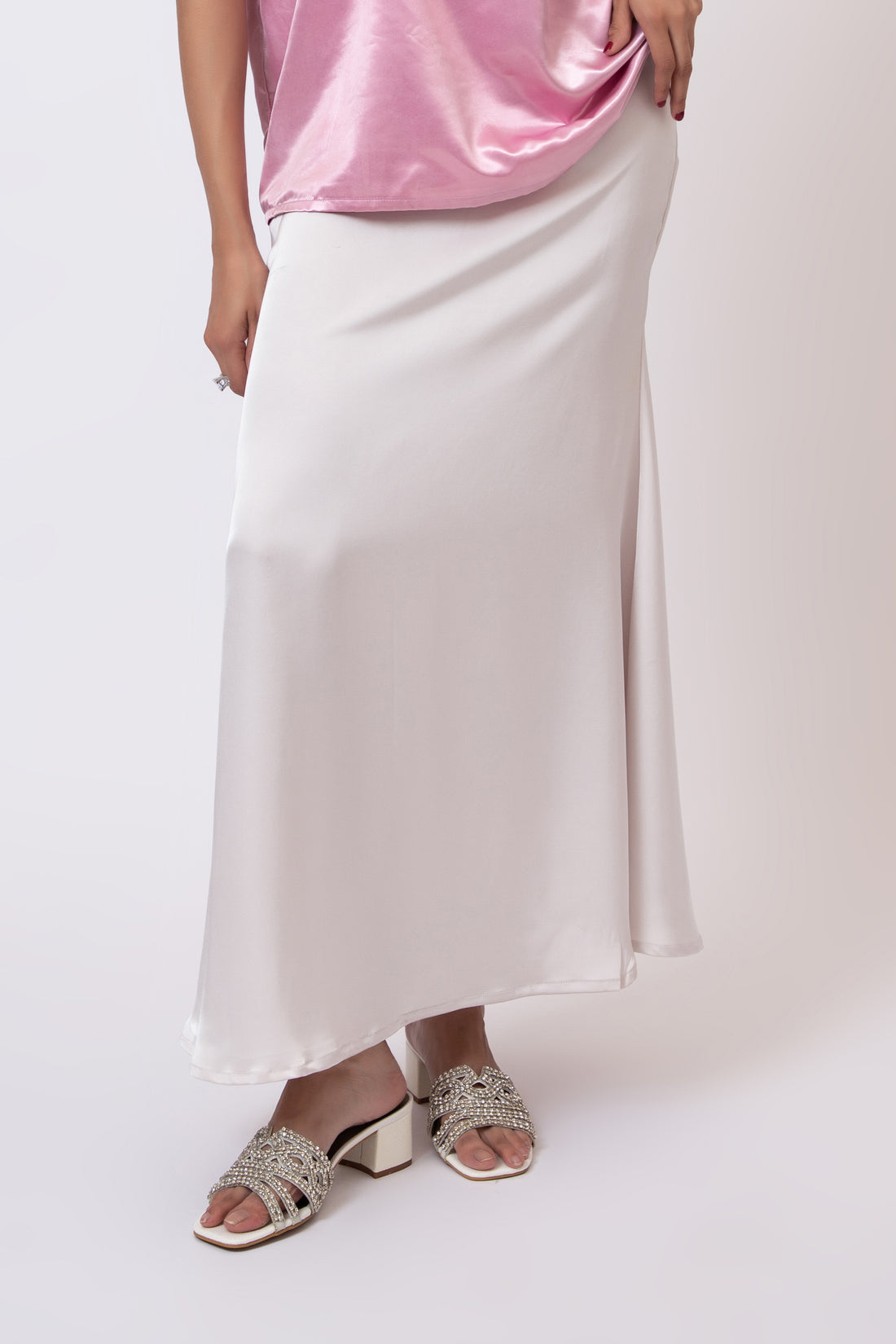 Venice Silk Skirt Off White (5 days Delivery)