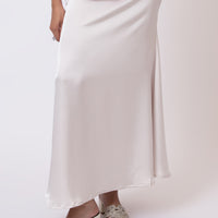 Venice Silk Skirt Off White (5 days Delivery)