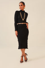 Sofia Sweater Dress Black